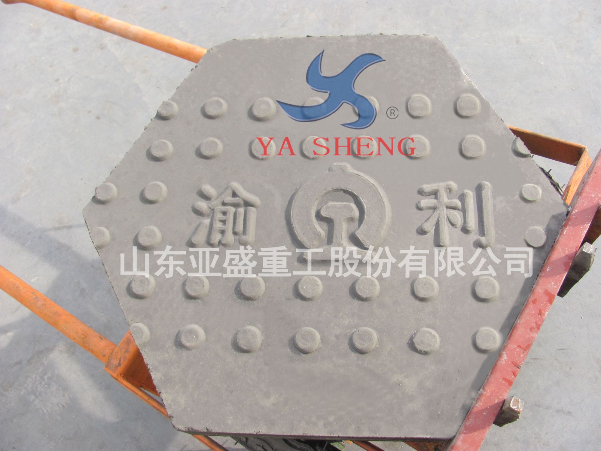 重慶大足采用LZYB-2成型機(jī)生產(chǎn)六角塊